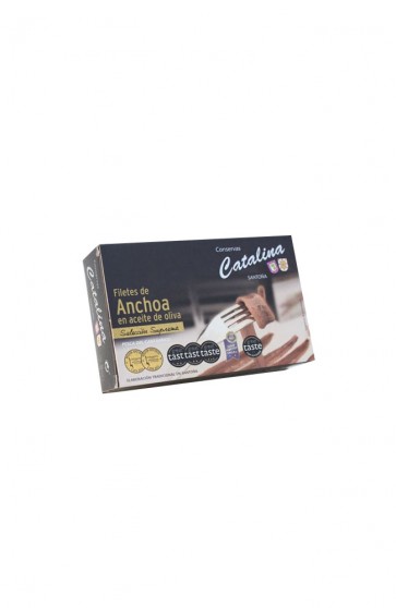 CONSERVE  ANCHOAS DE SANTONA  EN ACEITE DE OLIVA 90 GR CATALINA